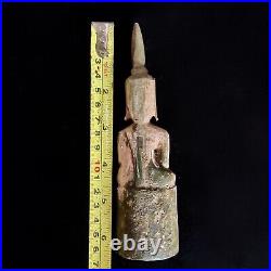 Vintage Buddha Wood Sculpture Rare Gautama Statue Figurine Primitive Fine Art