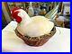 Vintage Campbell Classics Nesting Rooster Hand Carved Folk Art signed P Campbell