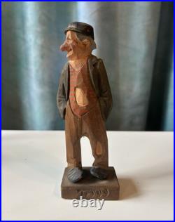 Vintage Carl Johan Trygg Hand Carved Sculpture Beautiful Details 6 in