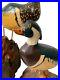 Vintage Carved Painted Folk Art Duck Decoy Figures Lot Of 2