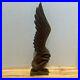 Vintage Carved Winged Wood Sculpture Art Deco LOTS OF DETAIL! Great Condition