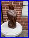 Vintage Carved Wood American Bald Eagle Large Sculpture