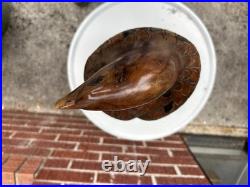 Vintage Carved Wood American Bald Eagle Large Sculpture