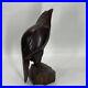 Vintage Carved Wood Falcon Sculpture 1960's 12 Tall