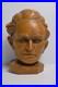 Vintage Carved Wood Head Sculpture Character Expression Bach Mozart Classical