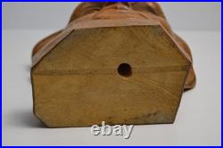Vintage Carved Wood Head Sculpture Character Expression Bach Mozart Classical