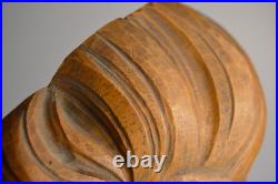 Vintage Carved Wood Head Sculpture Character Expression Bach Mozart Classical