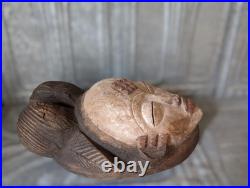 Vintage Carved Wood Mask, African Punu, Gabon