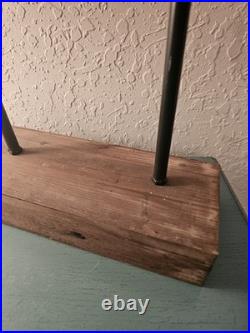 Vintage Carved Wood School Of Fish Sculpture, Elevated On WoodBlock-Very Good