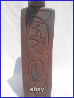 Vintage Carved Wood Sculpture Herve Verhnes Kneeling Prayer UNIQUE