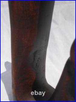 Vintage Carved Wood Sculpture Herve Verhnes Kneeling Prayer UNIQUE