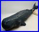 Vintage Carved Wood Sperm Whale Sculpture Figurine Carving 16Folk Art