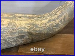 Vintage Carved Wood Sperm Whale Sculpture Figurine Carving 17 Folk Art
