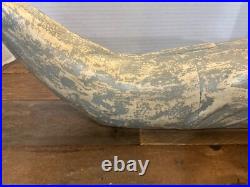 Vintage Carved Wood Sperm Whale Sculpture Figurine Carving 17 Folk Art