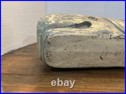 Vintage Carved Wood Sperm Whale Sculpture Figurine Carving 17 Folk Art