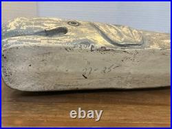 Vintage Carved Wood Sperm Whale Sculpture Figurine Carving 17 Folk Art