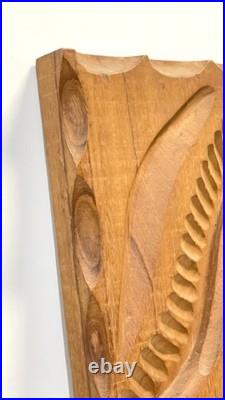 Vintage Carved Wood Wall Plaque Sculpture High Heel Shoes Signed Dated 1989