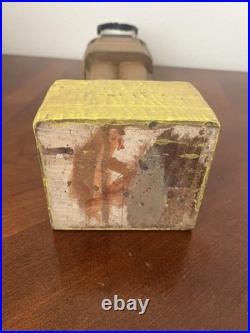 Vintage Carved Wooden Cigar-store Indian Folk-art Figure, 18.5 Cigar 5¢ Wooden