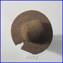 Vintage Carved Wooden Cowboy Figure Folk Art Boots Hat Bandana Americana Western