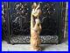 Vintage Carved Wooden Sculpture Large Mid Century Modern Statue Smooth Wood Rare