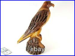 Vintage Chainsaw Carved EAGLE Wood Carving Rustic Decor Sculpture Brian Ruth 17