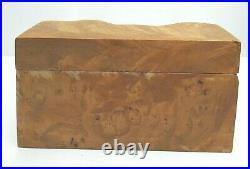 Vintage Charles Elkan Natural Edge Burl Wooden Box Sculpture Maple Wood 8