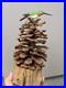 Vintage Charles Morgan Baxter TN Carved Wood Humming Bird Sculpture Folk Art