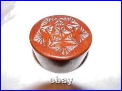 Vintage Chip-Carved Cherry Wood Sculpture Irvin H. Herbein (1896-1978) RARE