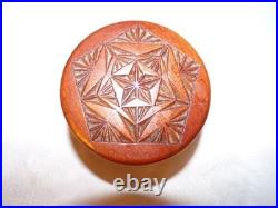 Vintage Chip-Carved Cherry Wood Sculpture Irvin H. Herbein (1896-1978) RARE