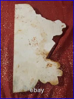 Vintage Country Living Covered Bridge Painting Carving on Wood Hanging Art Decor