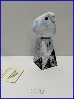 Vintage Cubist Bird Sculpture Modernism Abstract Painting Fairfield Samuel Combo