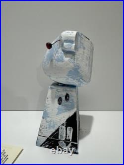 Vintage Cubist Bird Sculpture Modernism Abstract Painting Fairfield Samuel Combo