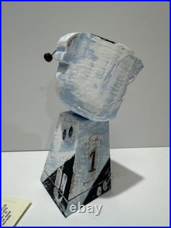 Vintage Cubist Bird Sculpture Modernism Abstract Painting Fairfield Samuel Combo