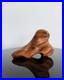 Vintage Danish Carved Wood Foot Sculpture