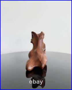 Vintage Danish Carved Wood Foot Sculpture