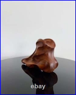 Vintage Danish Carved Wood Foot Sculpture