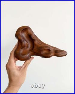 Vintage Danish Carved Wood Foot Sculpture