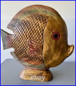 Vintage Decor Solid Wood Hand carved sculptures (set of 3)