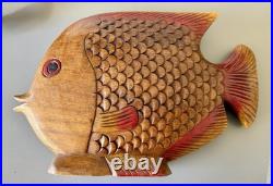 Vintage Decor Solid Wood Hand carved sculptures (set of 3)