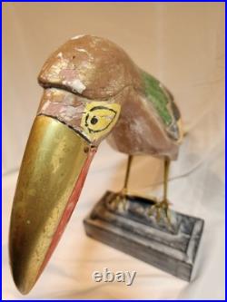 Vintage Don Freedman September Woods Hand Carved Painted Wood Bird Sculpture Art