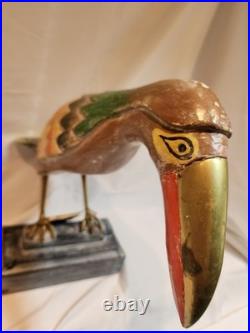 Vintage Don Freedman September Woods Hand Carved Painted Wood Bird Sculpture Art