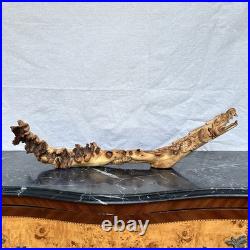 Vintage Dragon Wood Carving Burl Root Sculpture Asian Hand Carved Mid Century Vintage Dragon Wood Carving Burl Root Sculpture Asian Hand Carved Mid Century