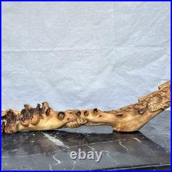 Vintage Dragon Wood Carving Burl Root Sculpture Asian Hand Carved Mid Century