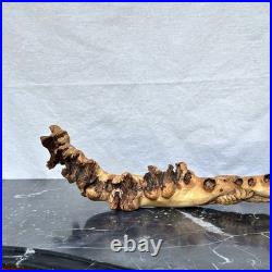 Vintage Dragon Wood Carving Burl Root Sculpture Asian Hand Carved Mid Century