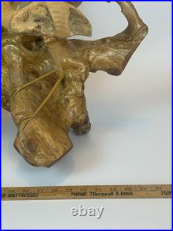 Vintage Driftwood Heron Egret Bird Sculpture 26 Root Wood Art Carving