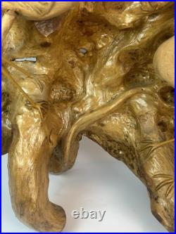 Vintage Driftwood Heron Egret Bird Sculpture 26 Root Wood Art Carving