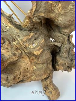 Vintage Driftwood Heron Egret Bird Sculpture 26 Root Wood Art Carving
