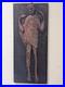 Vintage Ecuadorian Hand Carved Wood Relief Plaque Signed Yépez 21x9