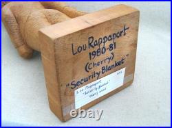 Vintage Folk Art Carving, Male Child Portrait Sculpture Wooden Statue