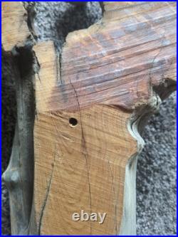 Vintage Folk Art Hand Carved Old Man Face Spirit Tree Driftwood Sculpture 27